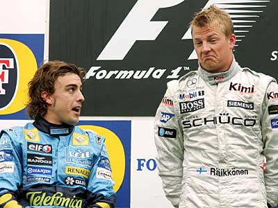 Alonso vs Raikkonen